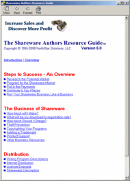 Shareware Authors Resource Guide screenshot